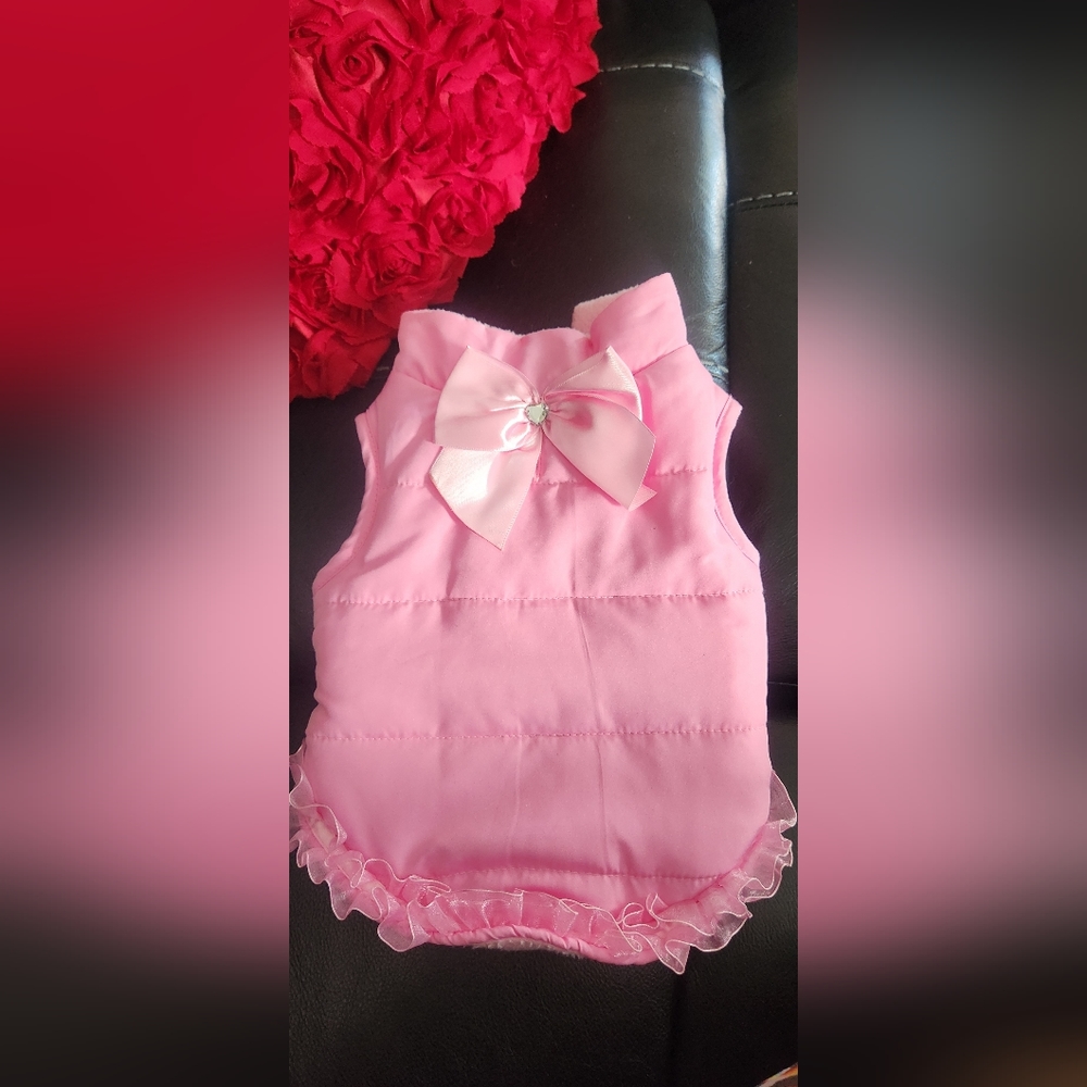 Size Small Dog COAT with Bow